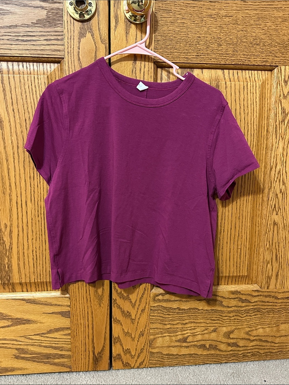 lululemon athletica Short Sleeve Crewneck Tee in Plum
